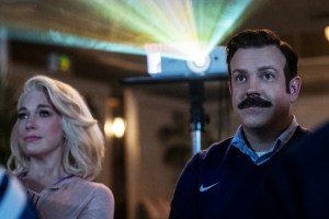 Hannah Waddingham and Jason Sudeikis in 'Ted Lasso'