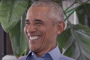 Barack Obama during his interview with Hasan Minhaj