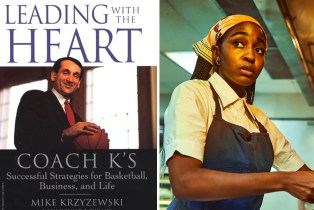 coach k book and ayo edebiri in the bear