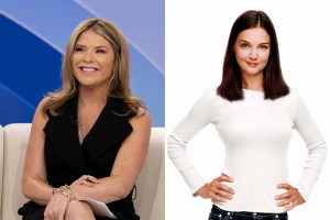 Jenna Bush Hager, Katie Holmes in 'First Daughter'