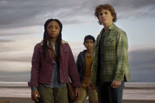 Walker Scobell, Leah Sava Jeffries and Aryan Simhadri in 'Percy Jackson and the Olympians'