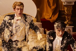 Nicholas Galitzine as Prince Henry and Taylor Zakhar Perez as Alex Claremont-Diaz in Prime Video’s Red, White and Royal Blue.