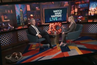 emma roberts and andy cohen on watch what happens live on american horror story delicate
