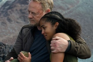Jared Harris and Lou Llobell in 'Foundation' Season 2 finale