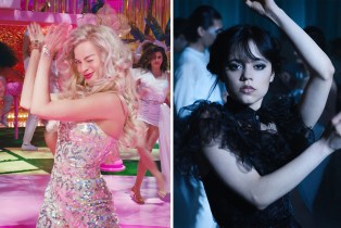 Margot Robbie in 'Barbie' and Jenna Ortega in 'Wednesday'