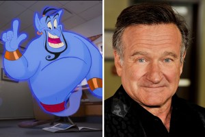 The Genie in 'Once Upon A Studio' and Robin Williams