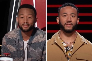 John Legend and Talakai in 'The Voice'