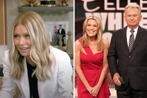 Kelly Ripa on 'Live with Kelly and Mark' and Vanna White and Pat Sajak on 'Wheel of Fortune'