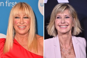 Suzanne Somers and Olivia Newton John