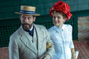 David Furr and Louisa Jacobson in 'The Gilded Age' Season 2