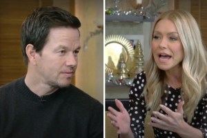 Mark Wahlberg and Kelly Ripa on 'Live with Kelly and Mark'