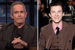 Tom Hollander on 'Late Night with Seth Meyers' and Tom Holland