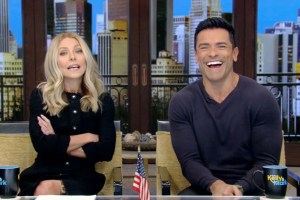 Kelly Ripa and Mark Consuelos on 'Live with Kelly and Mark'