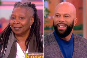 Whoopi Goldberg and Common on The View