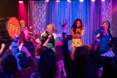 Busy Phillips, Paula Pell, Renee Elise Goldsberry, and Sara Bareilles in 'Girls5Eva' Season 3