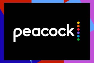 peacock logo with background