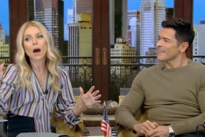 Kelly Ripa and Mark Consuelos on 'Live with Kelly and Mark'