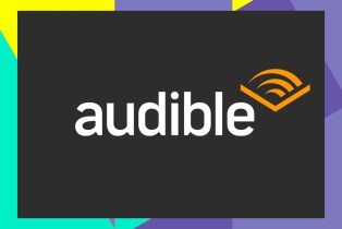audible logo with background