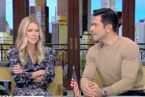 Kelly Ripa and Mark Consuelos on 'Live with Kelly and Mark'