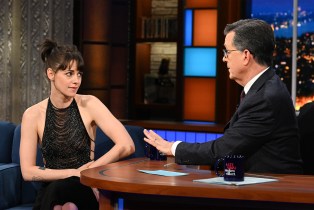 Kristen Stewart and Stephen Colbert on 'The Late Show with Stephen Colbert'
