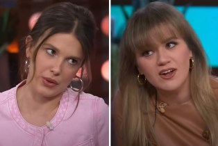 Millie Bobby Brown and Kelly Clarkson on 'The Kelly Clarkson Show'