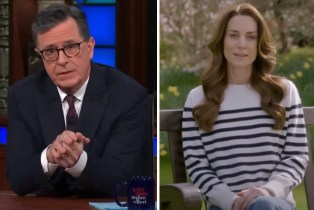 Stephen Colbert on 'The Late Show with Stephen Colbert'; Kate Middleton