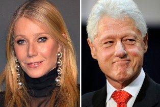 Gwyneth Paltrow and Bill Clinton