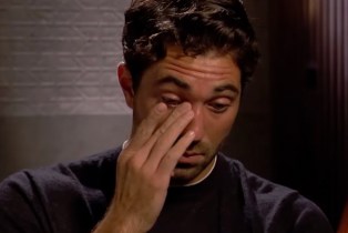 Joey Graziadei crying on 'The Bachelor'