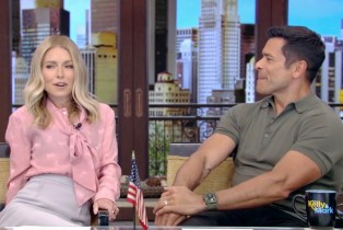 Kelly Ripa and Mark Consuelos on 'Live with Kelly and Mark'