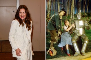 Drew Barrymore; Ray Bolger, Judy Garland, and Jack Haley in 'The Wizard of Oz'