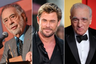Francis Ford Coppola, Chris Hemsworth, and Martin Scorsese
