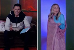 Mark Consuelos and Kelly Ripa in 'Live with Kelly and Mark's "Halfway to Halloween" special