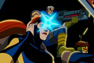 (L-R): Jean Grey (voiced by Jennifer Hale), Cable (voiced by Chris Potter), and Cyclops (voiced by Ray Chase) in Marvel Animation's X-MEN '97.