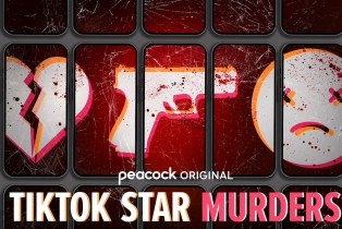 TikTok Star Murders Poster with broken heart, gun, and dead face