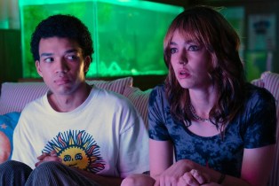 I SAW THE TV GLOW, from left: Justice Smith, Brigette Lundy-Paine, 2024.