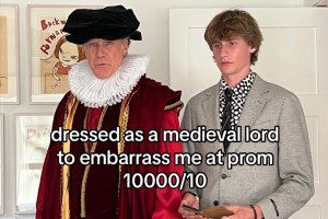Will Ferrell dressed as a medieval lord.