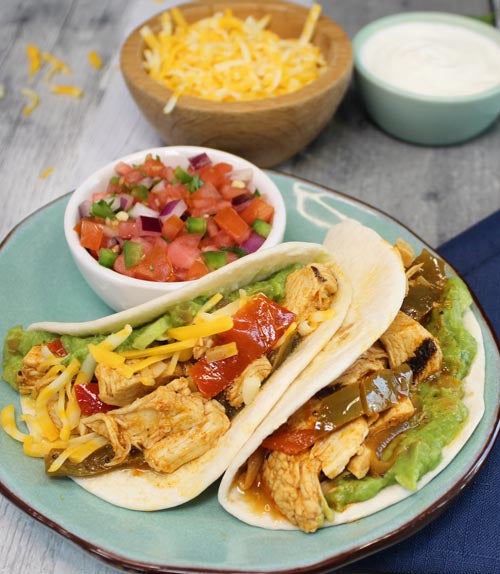 CHICKEN FAJITA TACOS