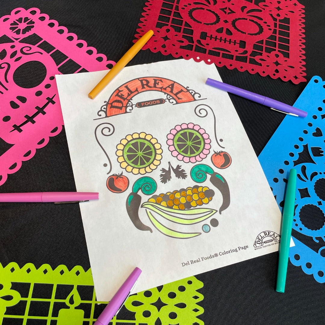 Día de Los Muertos DIY Coloring Page