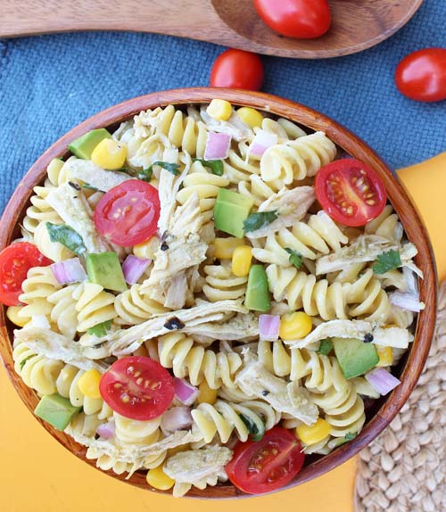 CILANTRO LIME CHICKEN PASTA SALAD