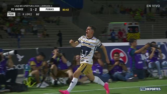 Gol, FC Juárez 1-2 Pumas: Liga MX