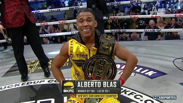 Alberto Blas es nuevo campeón de peso gallo: BKFC