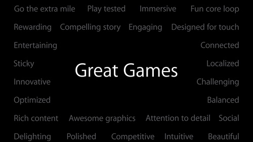 Ingredients of Great Games