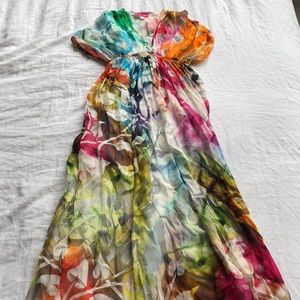 Gorgeous multi colored maxi dress