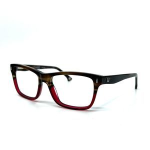 Twill & Tweed Eyeglasses Frames TW2004 5222 Red Brown Rectangle 53-16-140