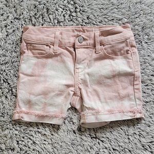 Old Navy Tie-Dye Frayed-Hem Jean Midi Shorts for Girls Size 7