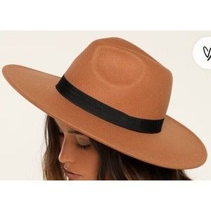 Lulus Got A Feeling Tan Fedora Wide Brim Hat