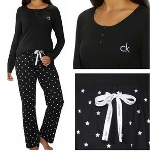 💋 3 for $20!! Calvin Klein pajamas, star pants - I have matching top listed