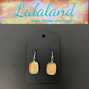 LALALAND DICHROIC IRIDESCENT GLASS EARRINGS