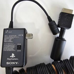 PS1 & PS2 RFU Adapter SCPH-10071 Sony Playstation Coaxial Cable l Game Accessory