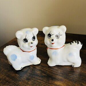 Vintage| MCM Kitschy Ceramic Tiger  Figurines